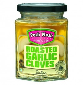 Posh Nosh Roasted Garlic Cloves Italian  Glass Jar  235 grams